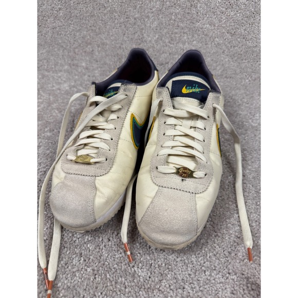 Nike Cortez 72 DJ5183 100 Coconut Yellow Navy Green Sz 8.5 - Picture 2 of 14